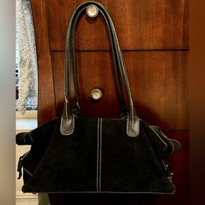 “Vintage” VALERIE STEVENS Black Sued Bag